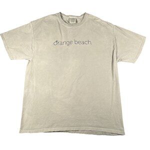 Comfort Wash T-Shirt Mens XL Orange Beach Wave Flag Tee Casual‎ Relaxed Fit SS